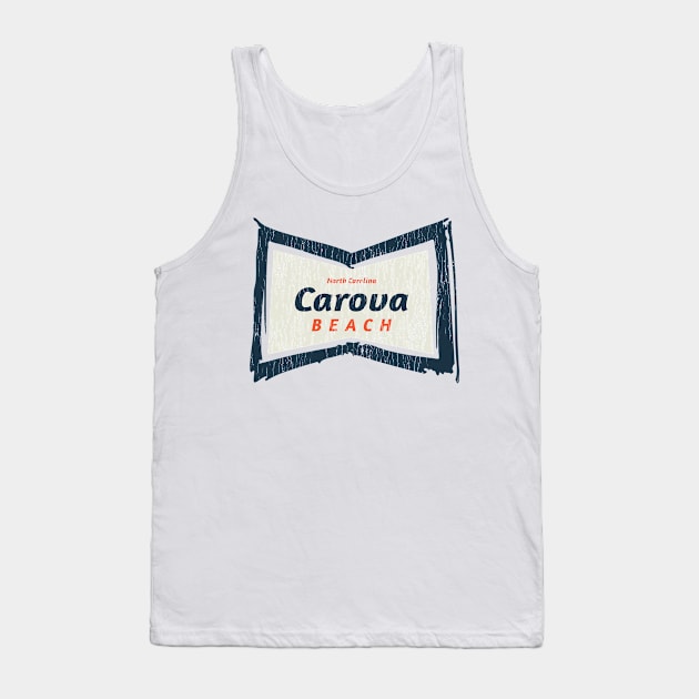 Carova, NC Summertime Vacationing Bowtie Sign Tank Top by Contentarama